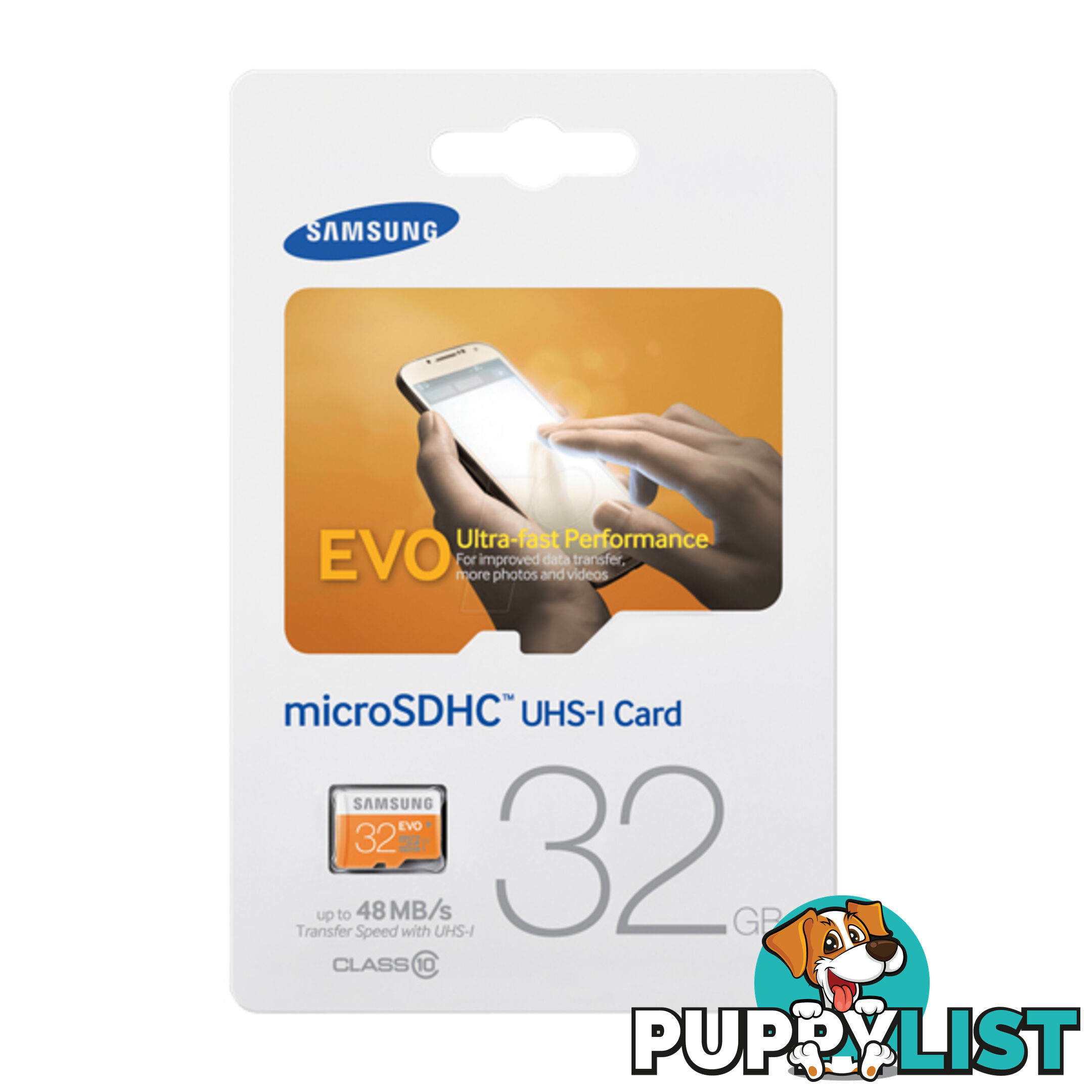 SAMSUNG 32GB MicroSDHC EVO CLASS10 UHS Upto 48MB/s (MB-MP32D)