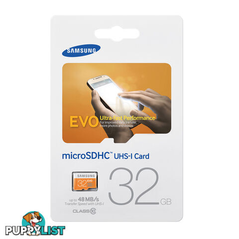 SAMSUNG 32GB MicroSDHC EVO CLASS10 UHS Upto 48MB/s (MB-MP32D)