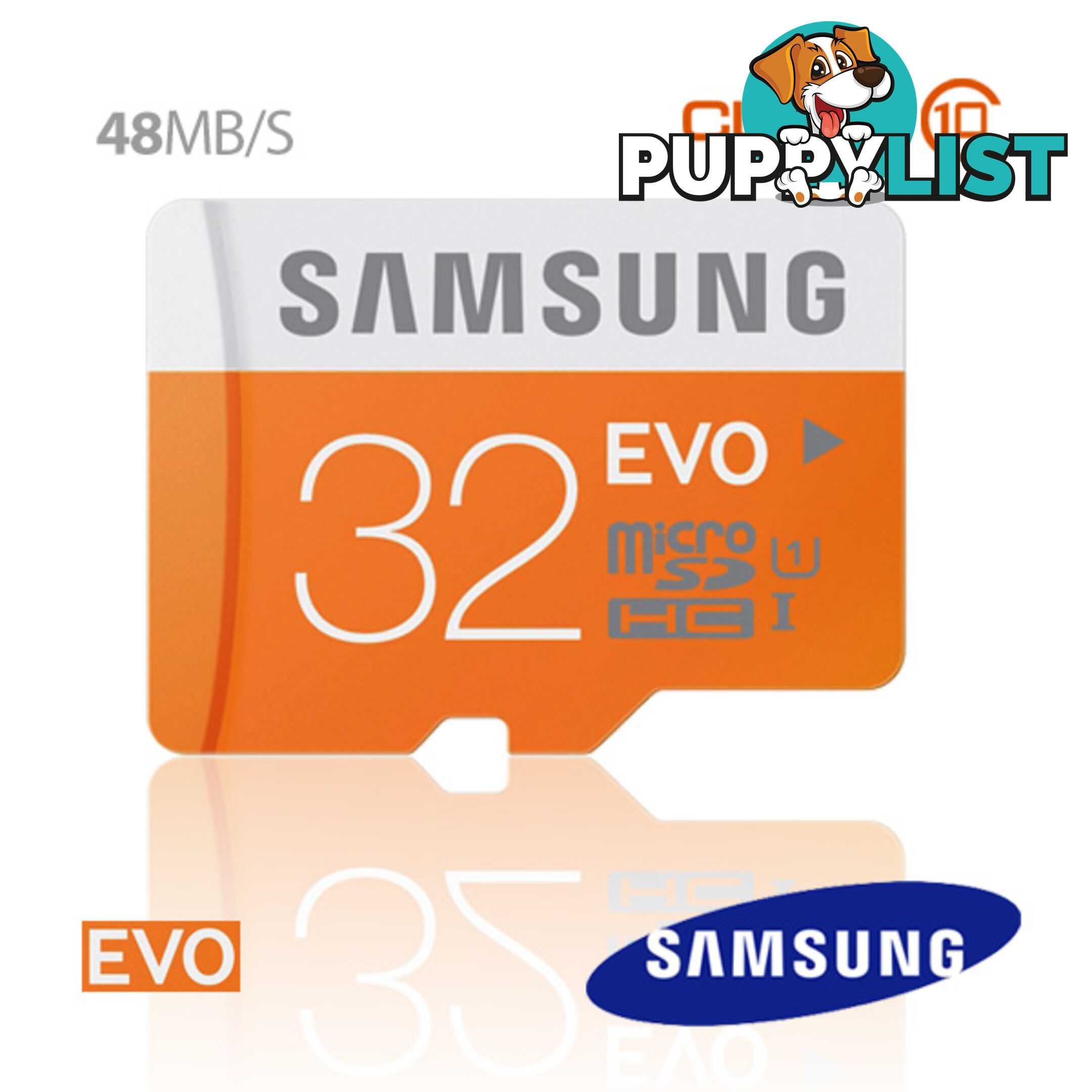 SAMSUNG 32GB MicroSDHC EVO CLASS10 UHS Upto 48MB/s (MB-MP32D)