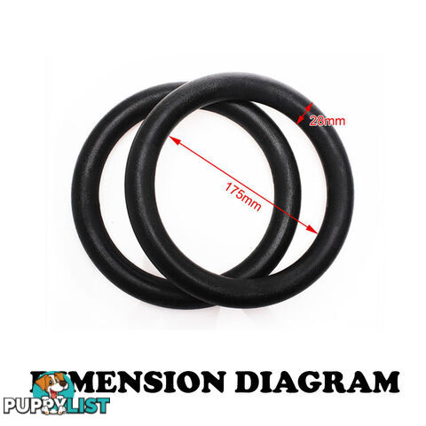 Gymnastic Gym Rings Hoop Crossfit Exercise Fitness Home Workout Dip Pair Bars