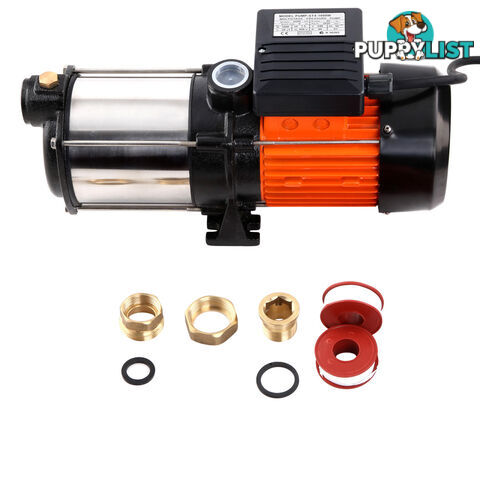 Multi Stage High Pressure Self Priming Water Pump 1000W 6600L/H