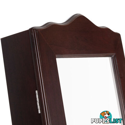 Mirror Jewellery Cabinet Storage 150cm Walnut