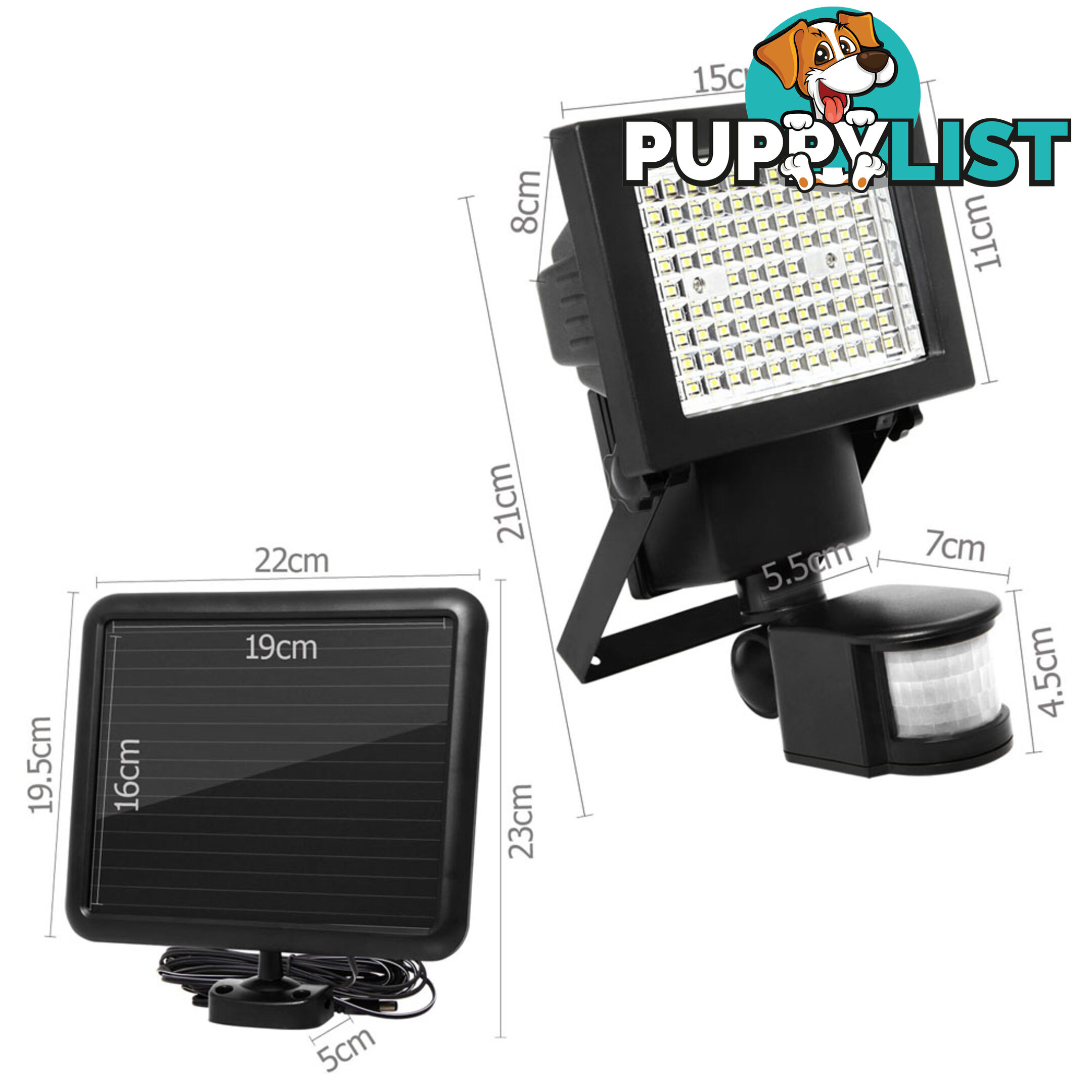 Ultra Bright Solar Light Motion Detection Sensor 100 LED