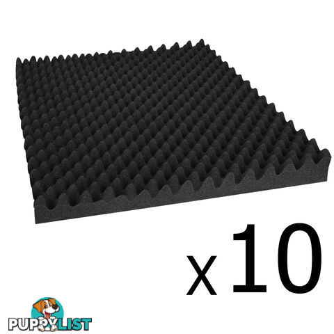 Studio 10 Eggshell Acoustic Foam Black 50 x 50cm