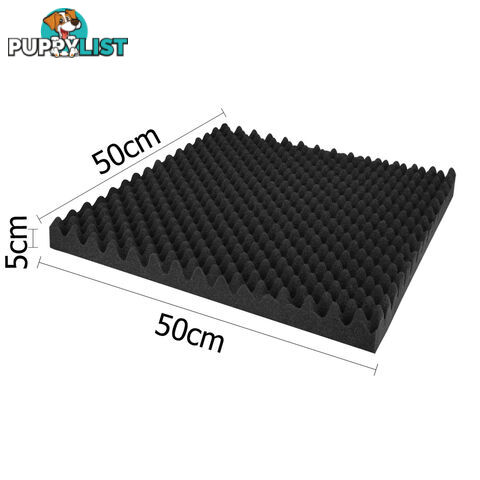 Studio 10 Eggshell Acoustic Foam Black 50 x 50cm