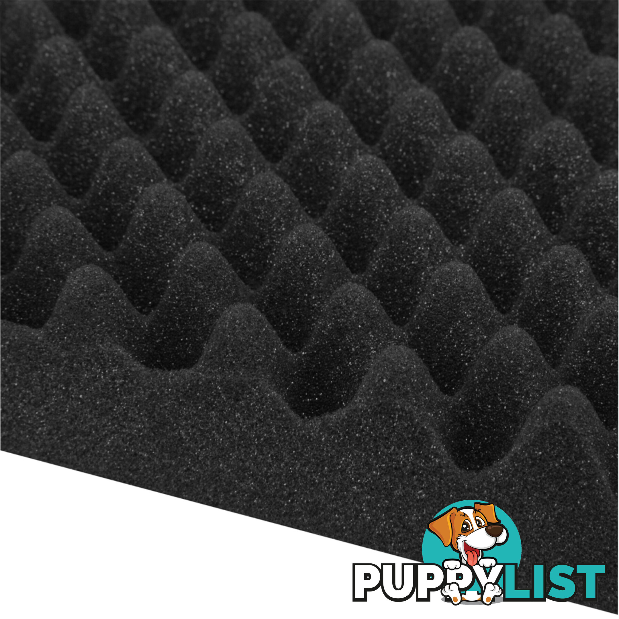 Studio 10 Eggshell Acoustic Foam Black 50 x 50cm