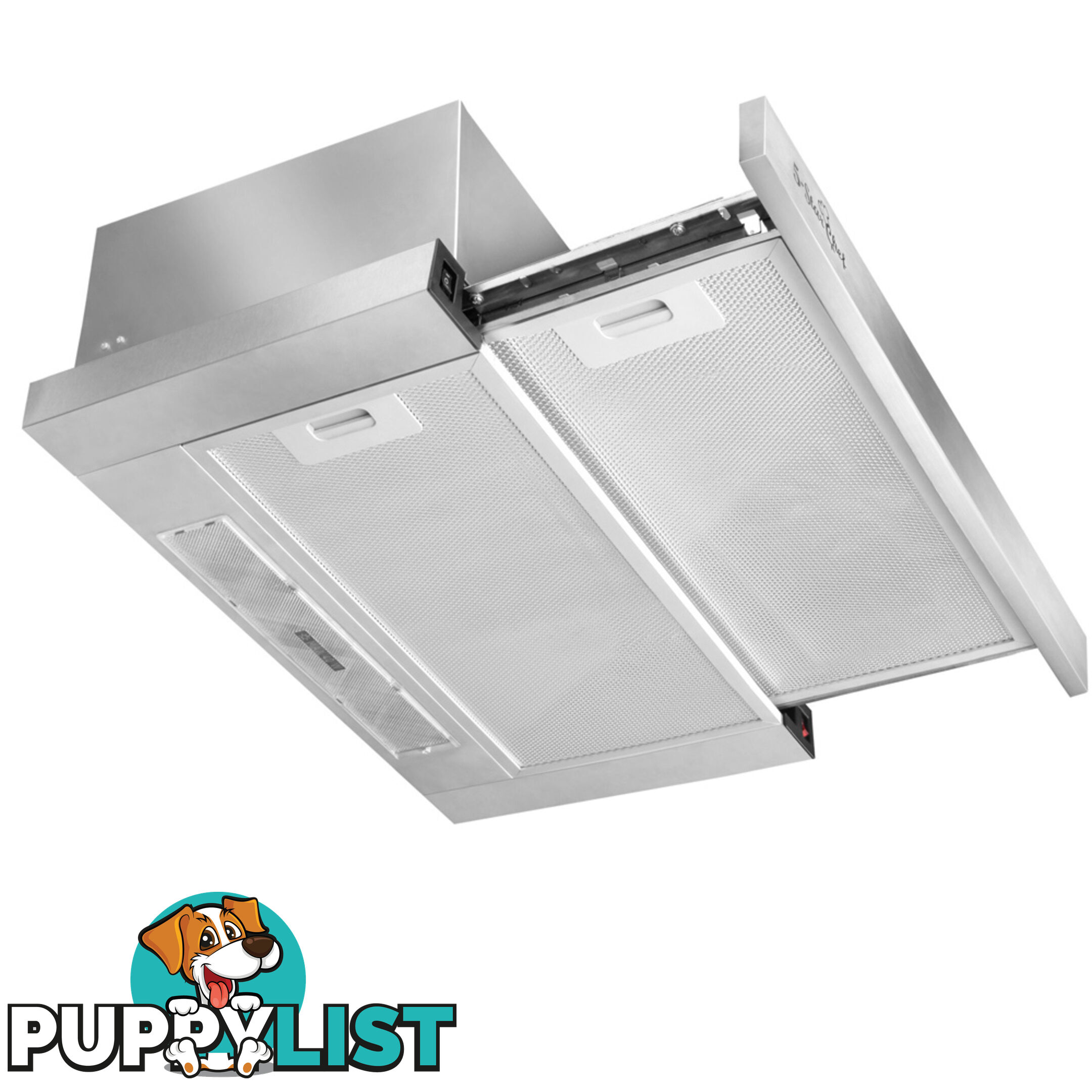 Stainless Steel Slide Out Range Hood Kitchen Canopy Rangehood 60cm