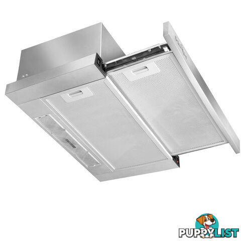 Stainless Steel Slide Out Range Hood Kitchen Canopy Rangehood 60cm