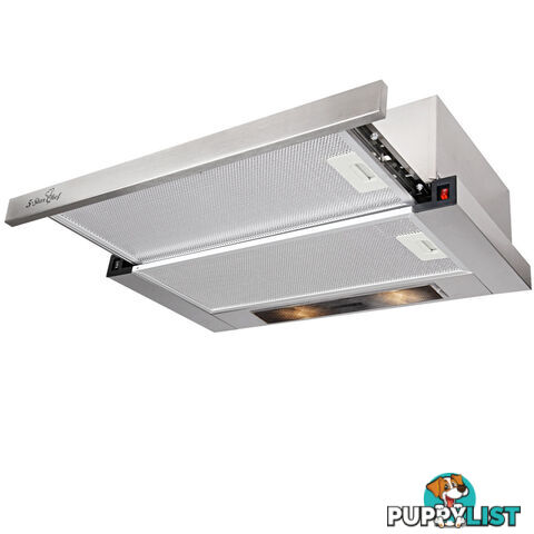 Stainless Steel Slide Out Range Hood Kitchen Canopy Rangehood 60cm