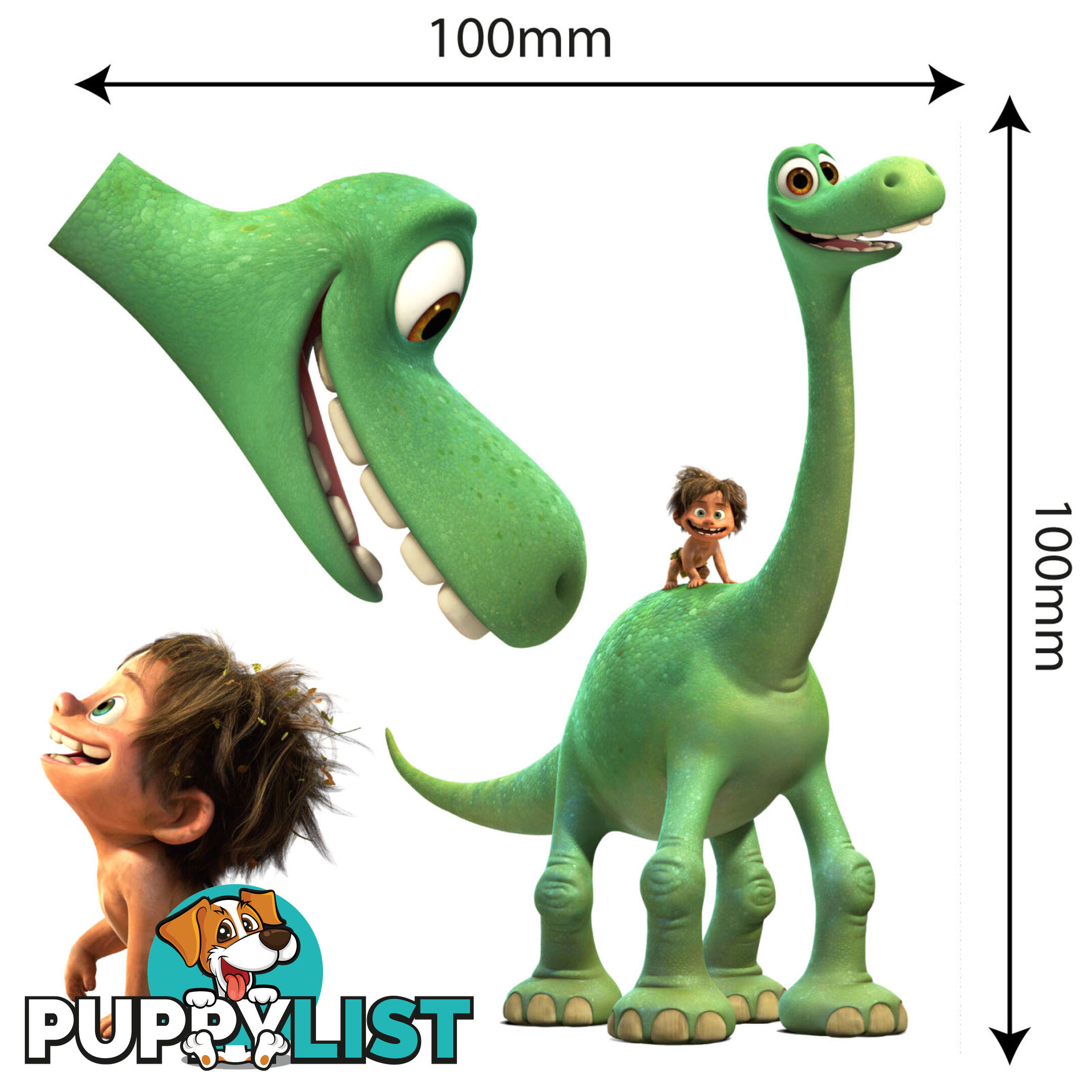 The Good Dinosaur MOVABLE and Reusable Toy box - Wall Stickers