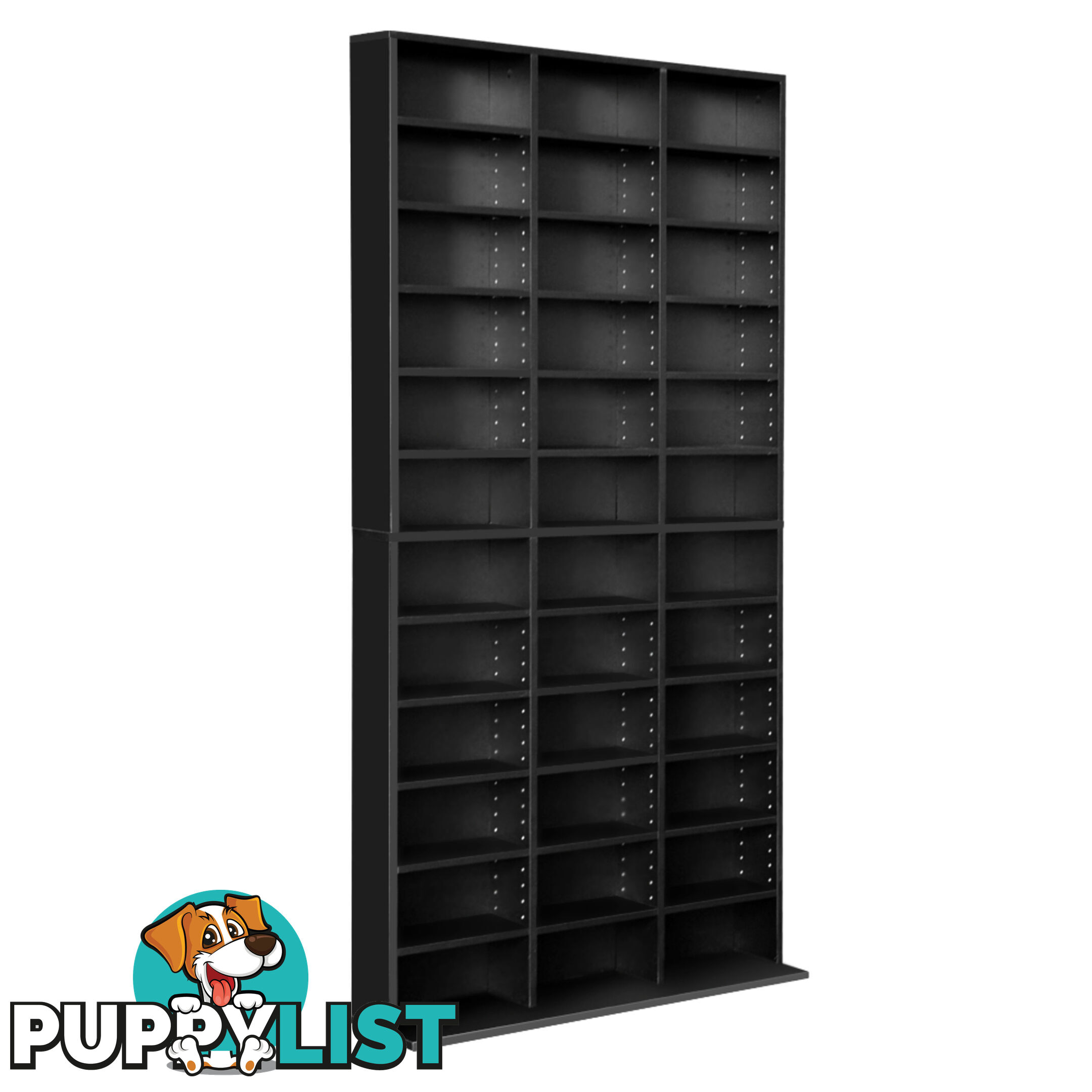 CD DVD Storage Shelf Rack Stand Cupboard Book Unit 528 DVD / 1116 CD Black