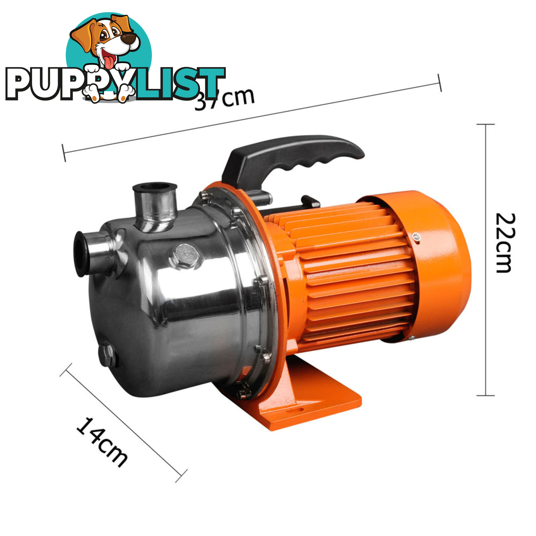 Stainless Steel High Pressure Jet Pump 1600W