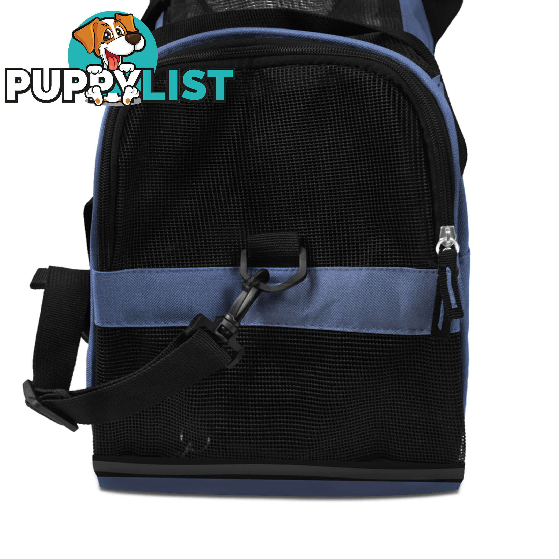 Portable Pet Carrier with Safety Leash - Blue