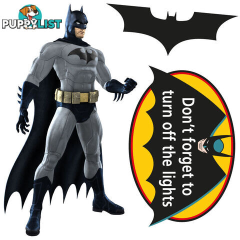 Batman Light Switch Sticker - Totally Movable and Reusable