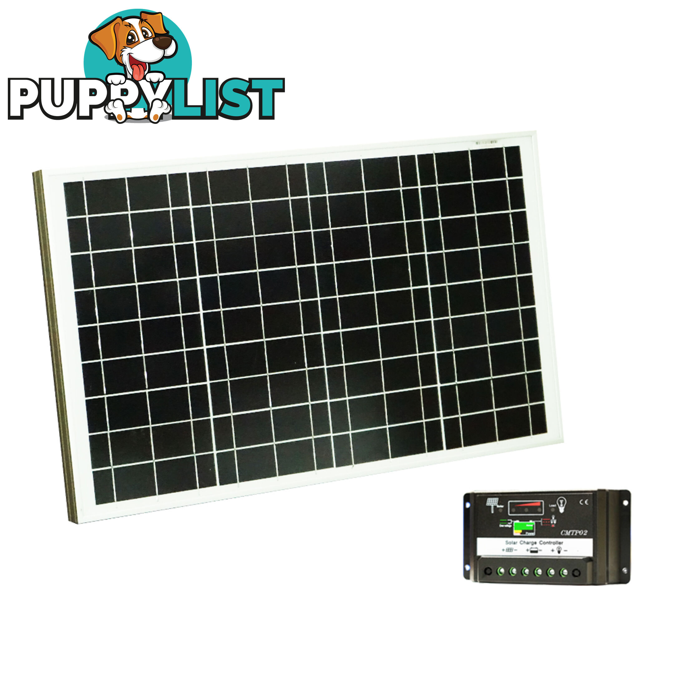 12V 50W Mono Solar Panel Kit + 20A PWM Solar Panel Regulator Controller Camping