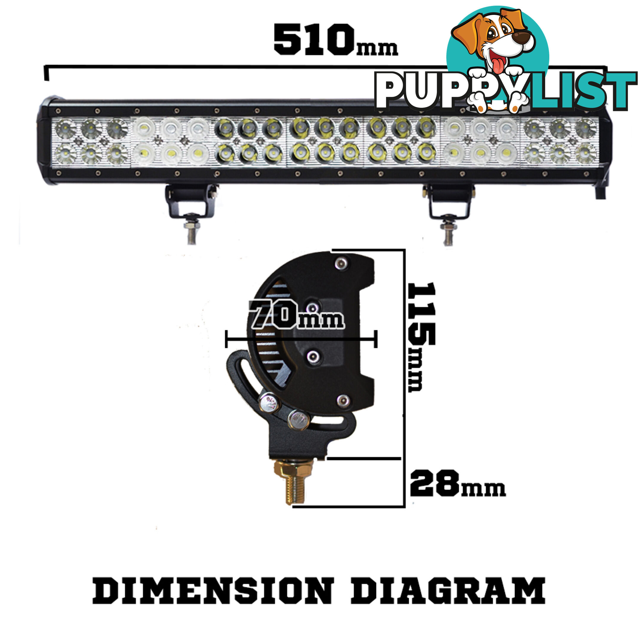 Philips 20inch 210W LED Light Bar SPOT FLOOD Combo OFFROAD Work Lamp Lumileds