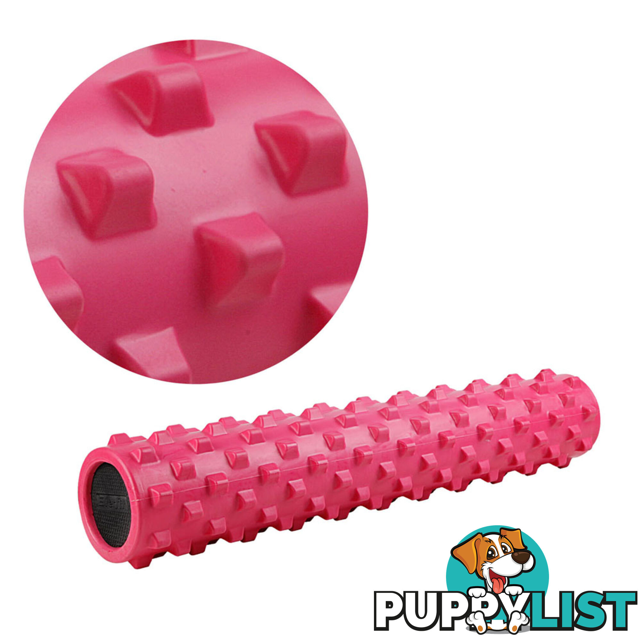 Yoga Gym Pilates EVA Stick Foam Roller Pink 79 x 13cm