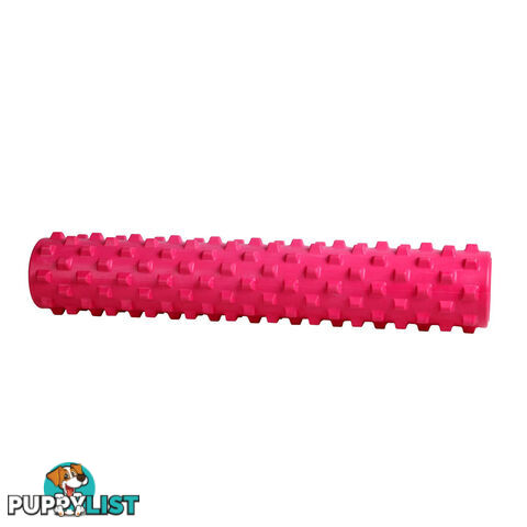 Yoga Gym Pilates EVA Stick Foam Roller Pink 79 x 13cm