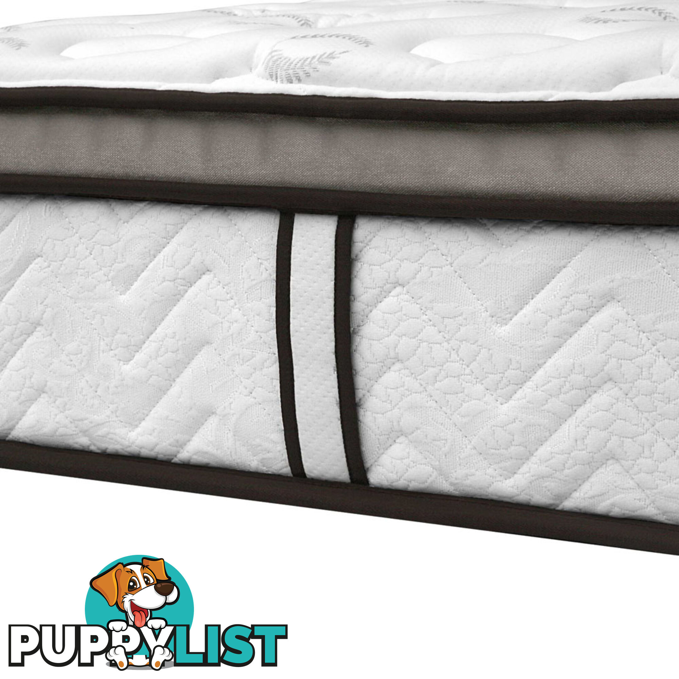 Natural Latex Euro Top Mattress Pocket Spring Back Support Foam Bed Queen Size