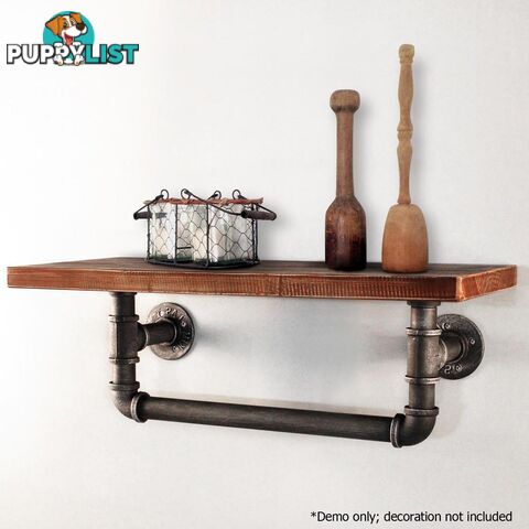 Rustic Industrial DIY Pipe Shelf Vintage Floating Shelves Wall Shelving