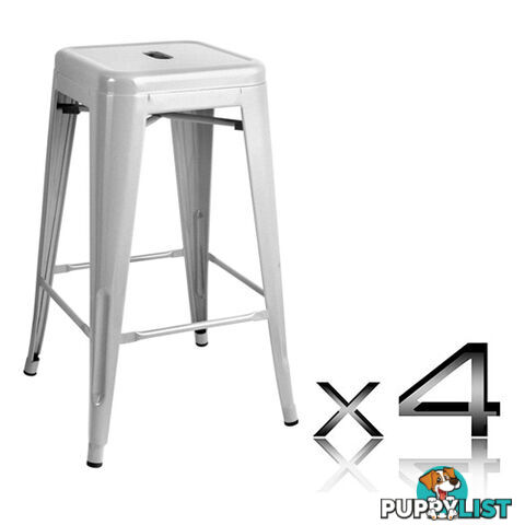 Set of 4 Replica Tolix Kitchen Bar Stool 66cm Metal