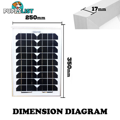 MINI 10W SOLAR PANEL KIT CARAVAN CAMPING POWER CHARGING 12V HOME BATTERY