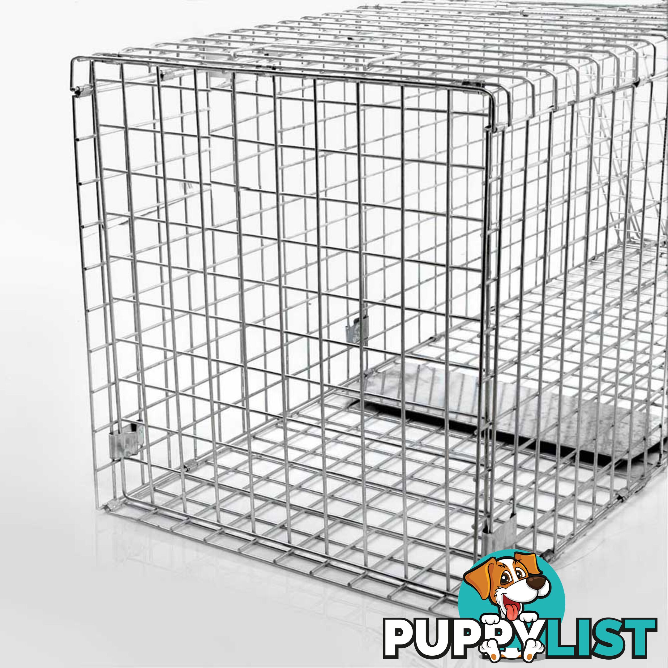 XL Humane Animal Trap Cage Cat Possum Rabbit Fox Koala Hare Catch 130 x 45cm