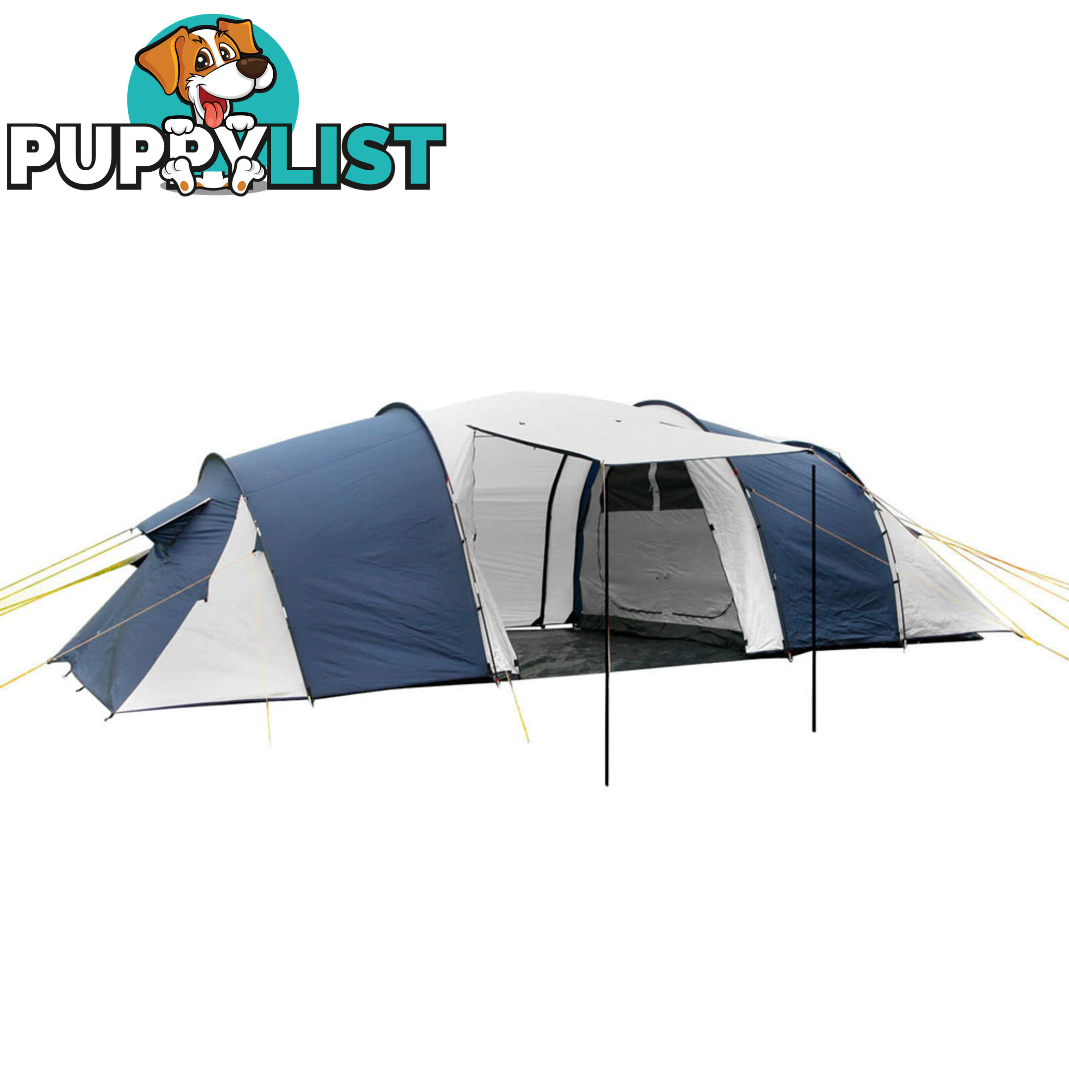 12 Person Family Camping Tent Navy Grey