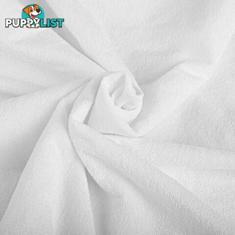 King Size Waterproof Bamboo Fibre Mattress Protector Fitted Fabric Bed Cover