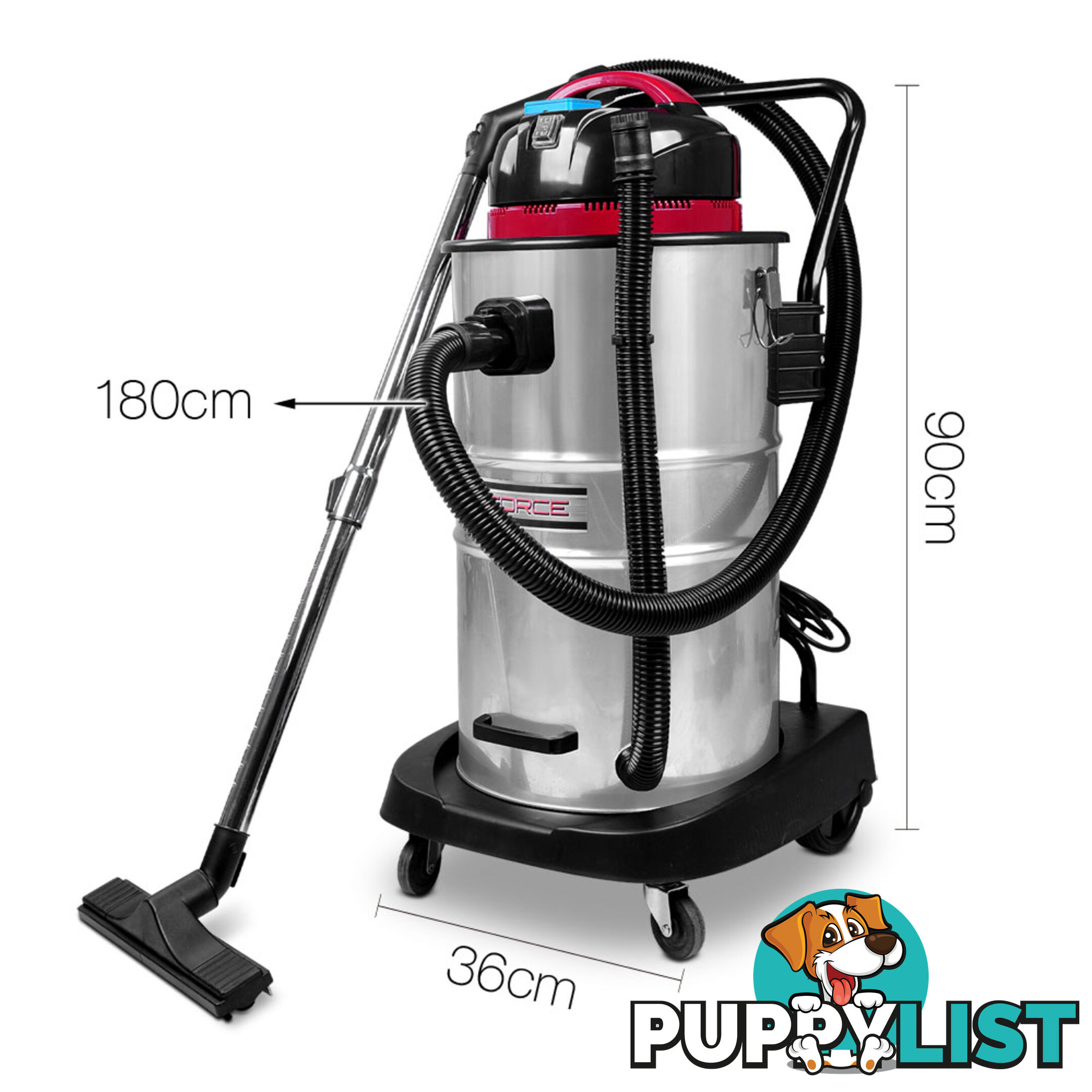 60L Industrial Commercial Dry And Wet Vacuum Cleaner Blower Bagless