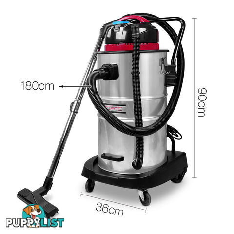 60L Industrial Commercial Dry And Wet Vacuum Cleaner Blower Bagless