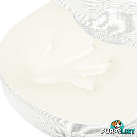 Baby Breast Feeding Support Memory Foam Breastfeeding Pillow Zip Cover White