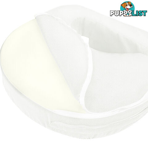 Baby Breast Feeding Support Memory Foam Breastfeeding Pillow Zip Cover White