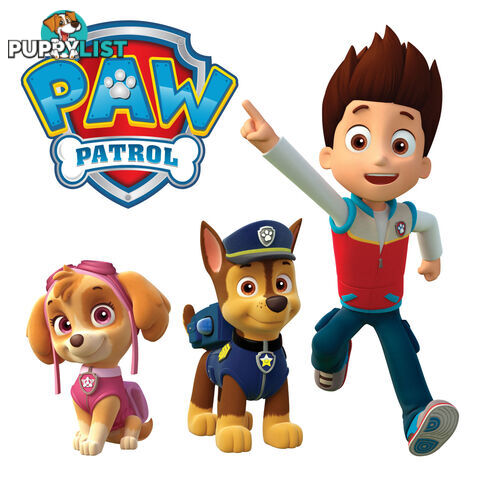 Paw Patrol Wall Stickers - Totally Movable and Reusable