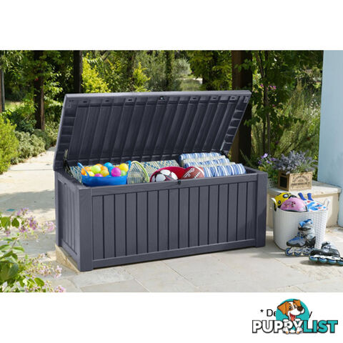 Keter Rockwood Storage Box Anthracite Grey