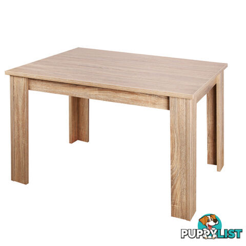 Rectangular 4 Seater Dining Table Natural Wood