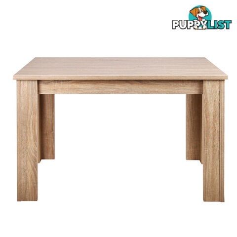 Rectangular 4 Seater Dining Table Natural Wood