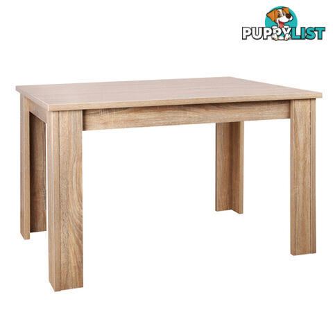 Rectangular 4 Seater Dining Table Natural Wood