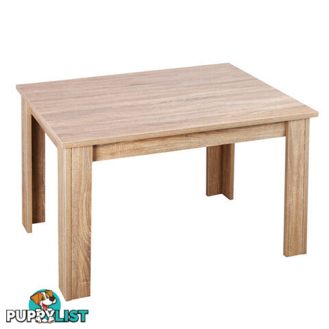 Rectangular 4 Seater Dining Table Natural Wood