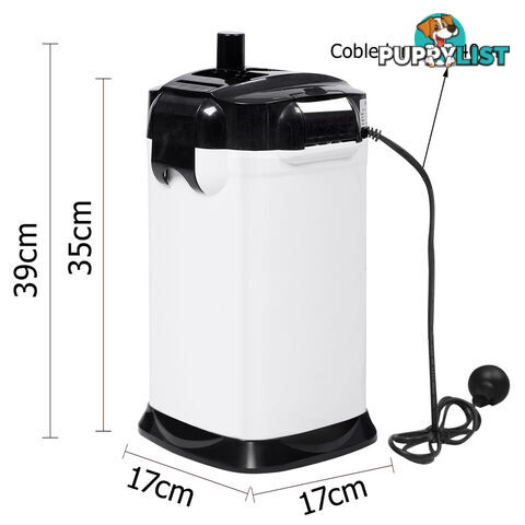 Aquarium Fish Tank External Canister Filter 1200LPH White