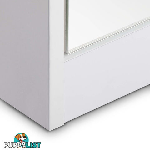 Mirrored Shoe Cabinet Storage 5 Drawers Shelf White