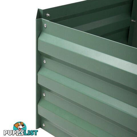 Galvanised Raised Garden Bed 55 x 55cm Green