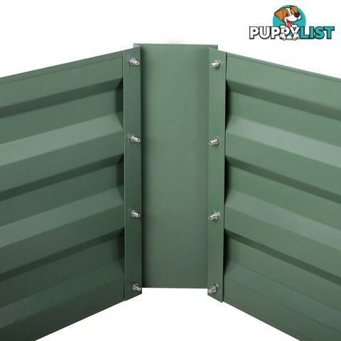 Galvanised Raised Garden Bed 55 x 55cm Green