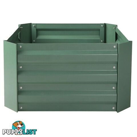 Galvanised Raised Garden Bed 55 x 55cm Green