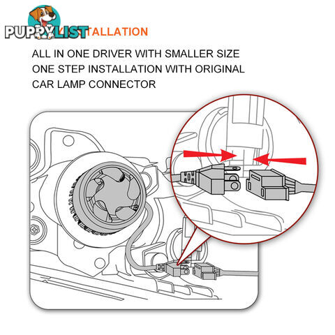 H4 180W 18000LM Philips LED Headlight KIT HIGH LOW Beam Replace Halogen Xenon