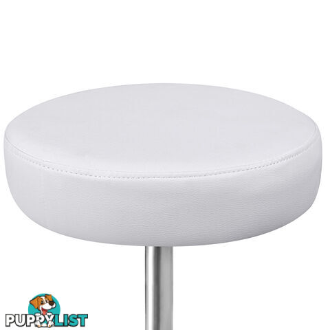 Round PU Swivel Salon Stool White