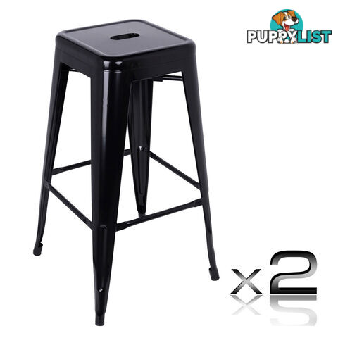 2xMetal Steel Bar Stool Replica Xavier Pauchard Cafe Home Kitchen Bar Chair 76cm