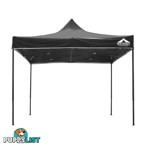 3m x 3m Pop-up Garden Outdoor Gazebo Black