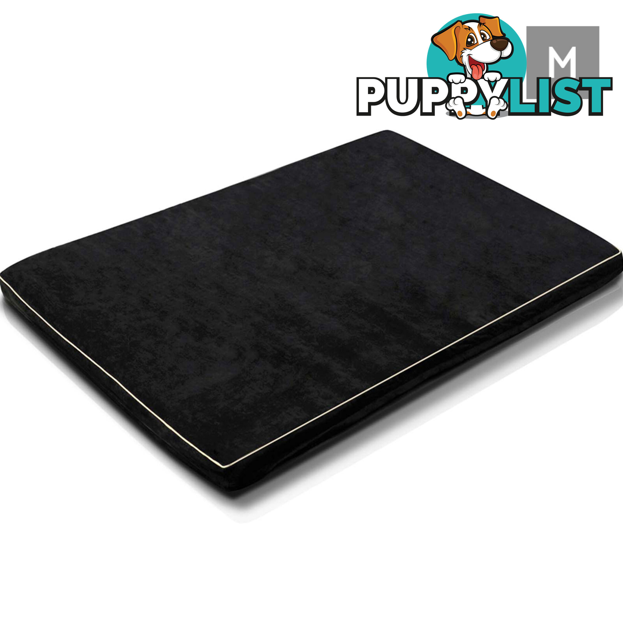 Pet Memory Foam Mattress Dog Bed Medium Cat Sleep Pad Mat Anti Skid Black