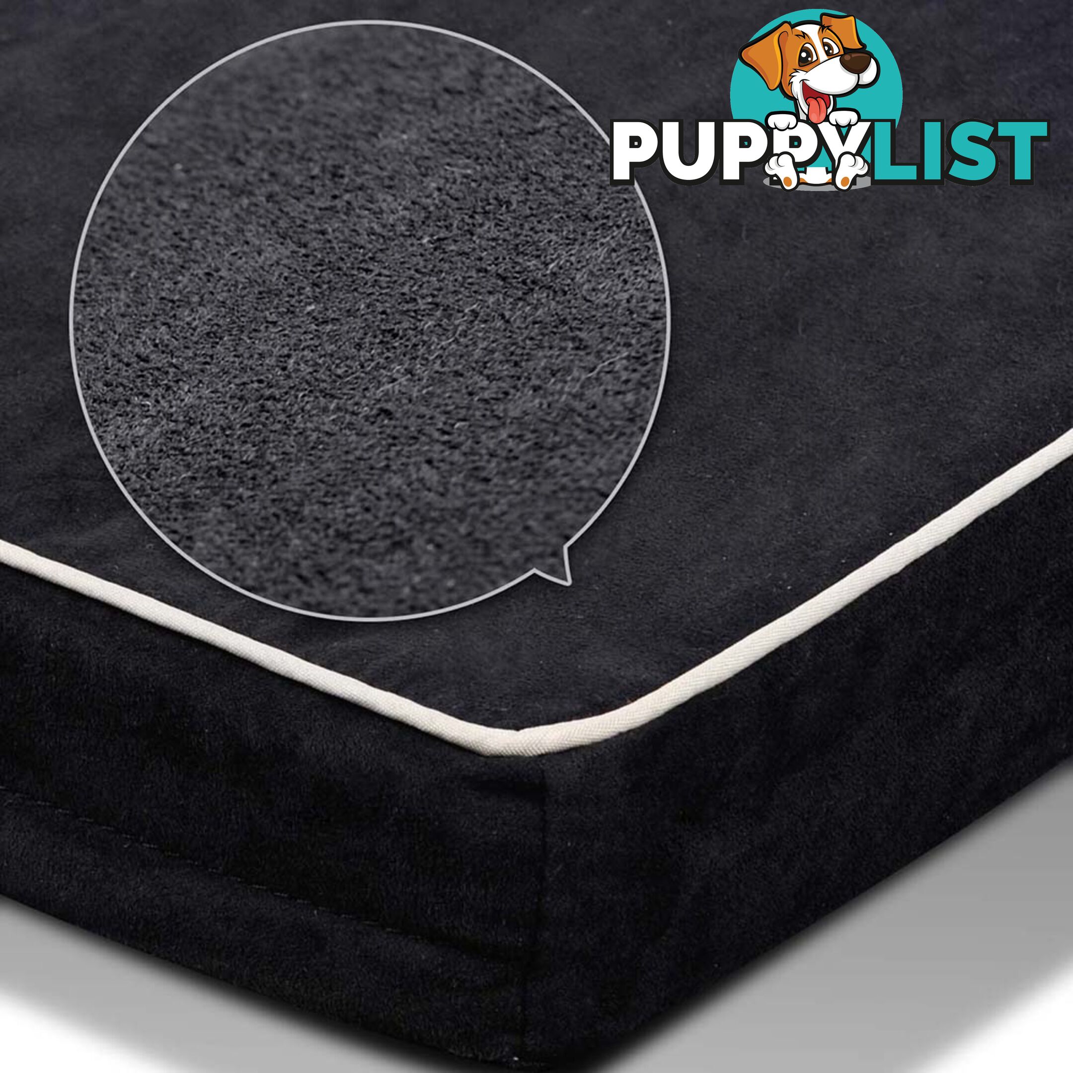 Pet Memory Foam Mattress Dog Bed Medium Cat Sleep Pad Mat Anti Skid Black